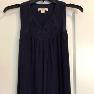 Navy Tank Blouse